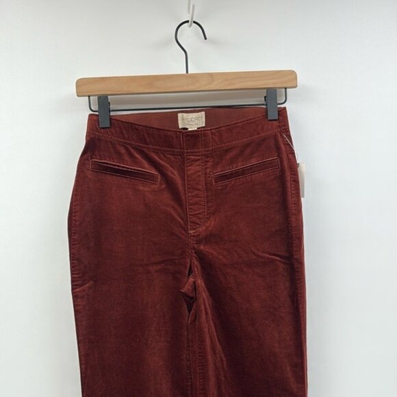 NWT Anthropologie Pilcro Corduroy Velvet Pull-On High Rise Wide Trouser Pant 25 - Picture 3 of 8